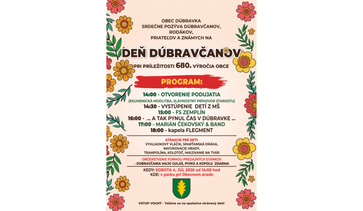 Deň DÚBRAVČANOV 