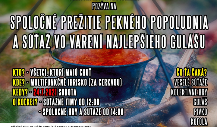 Športový deň pre deti spolu so súťažou vo varení gulášu 2021