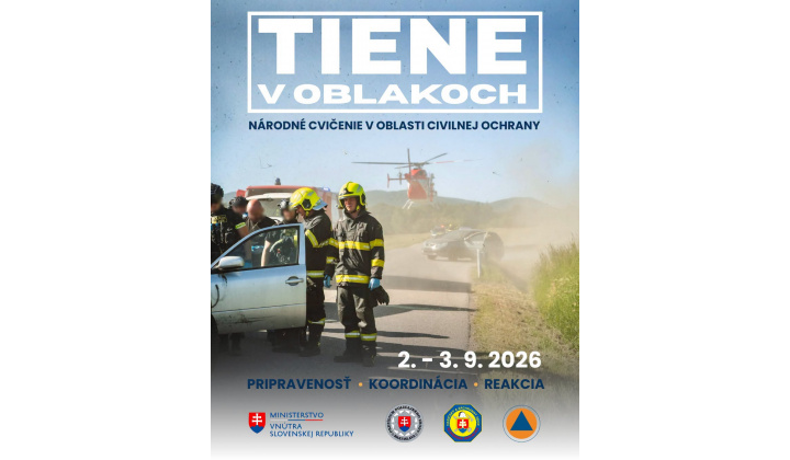 Tiene v oblakoch - národné cvičenie v oblasti civilnej ochrany 2.- 3.9.2026