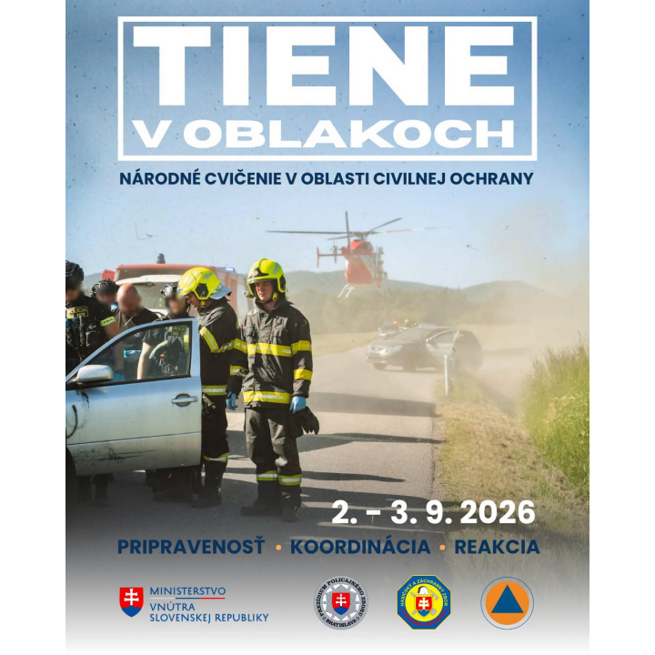 Tiene v oblakoch - národné cvičenie v oblasti civilnej ochrany 2.- 3.9.2026