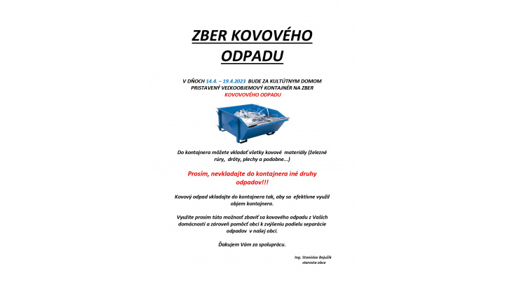 Zber kovového odpadu